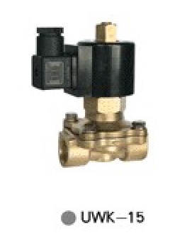 UWK-15-220V Uni-D Solenoid valve No แบบเปิด ทองเหลือง 2/2 size 1/2" ไฟ 220V 